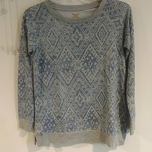 Gray and blue light sweatshirt
